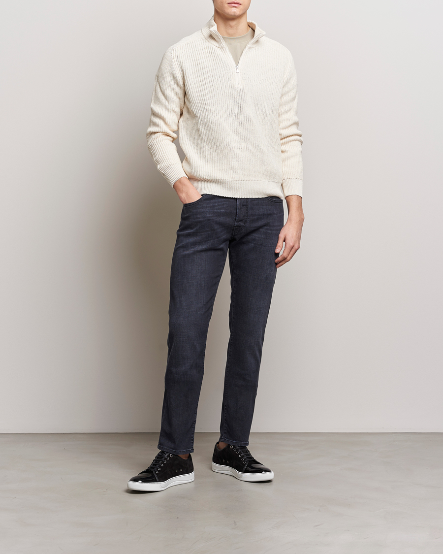 Herre | Jeans | Jacob Cohën | Bard Slim Fit Stretch Jeans Grey Black