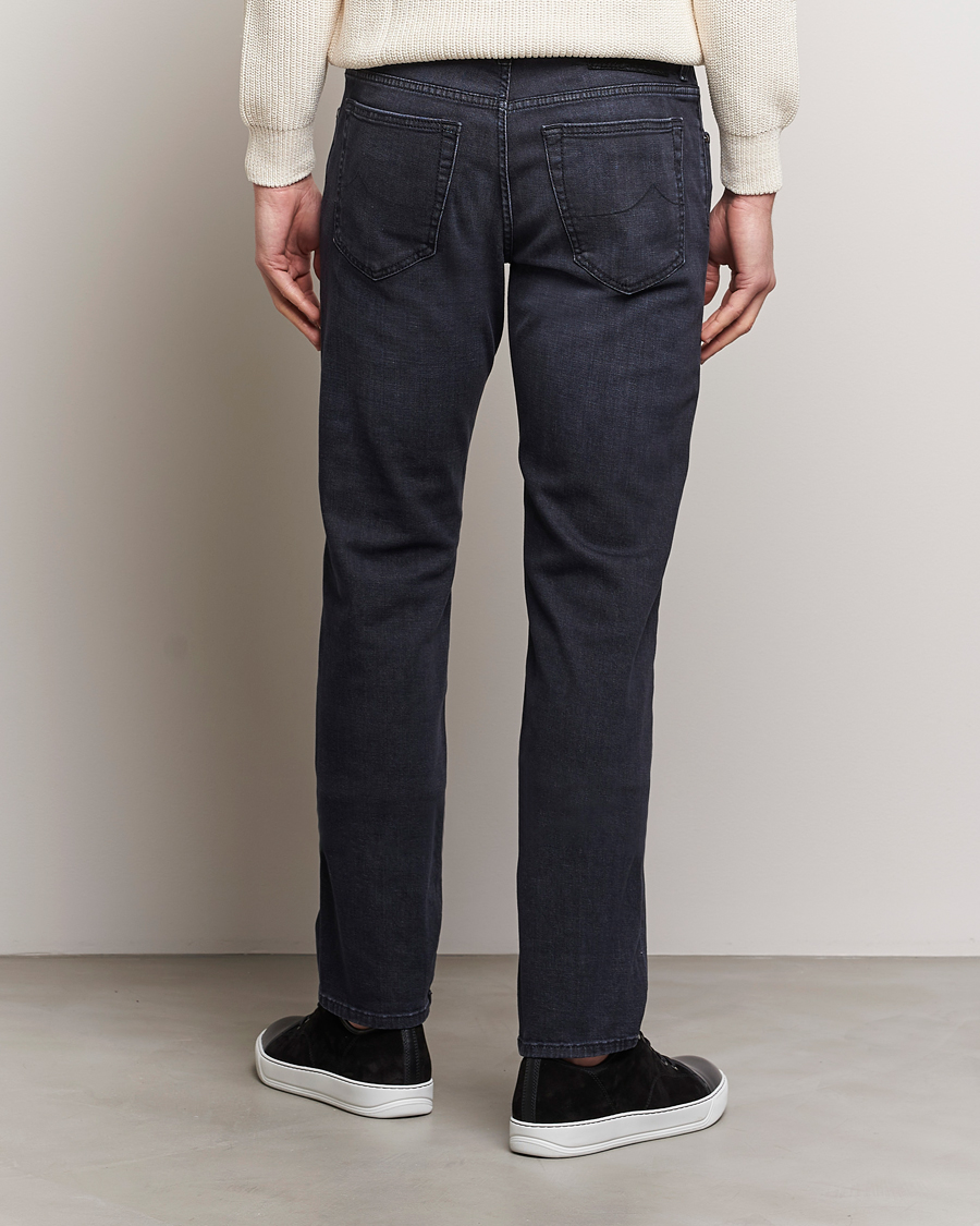 Herre | Jeans | Jacob Cohën | Bard Slim Fit Stretch Jeans Grey Black