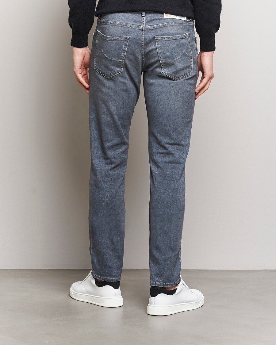 Herre | Jeans | Jacob Cohën | Nick Naples Super Slim Stretch Jeans Light Grey