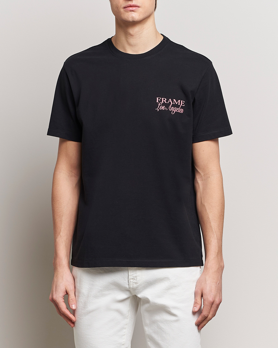 Herre | Sorte t-shirts | FRAME | LA Logo T-Shirt Black