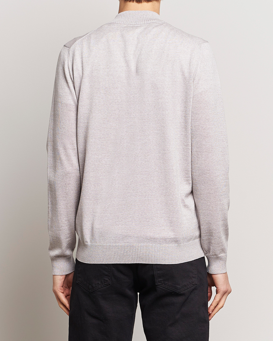 Herre | Trøjer | Stenströms | Merino Wool Full Zip Beige