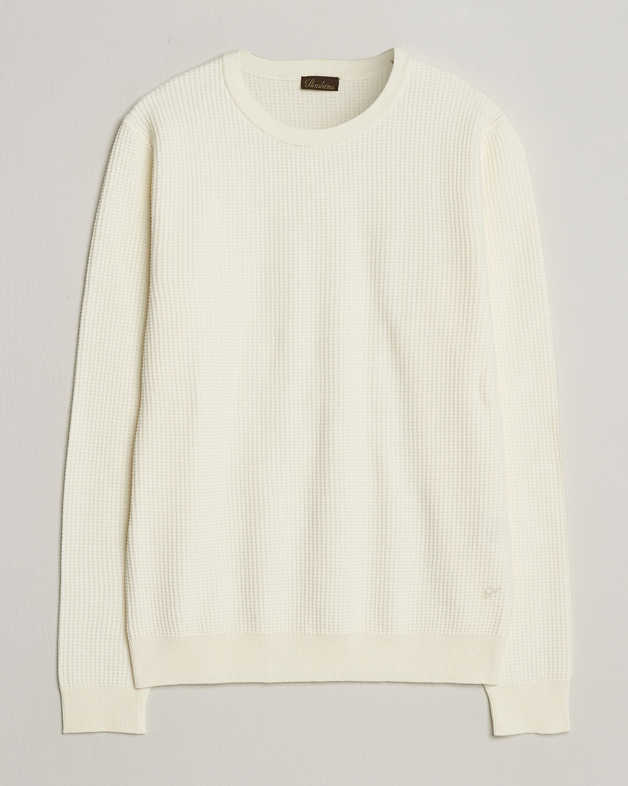 Herre | Trøjer | Stenströms | Organic Cotton Crew Neck White
