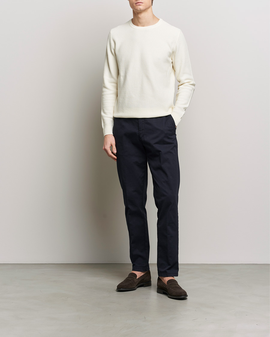 Herre | Trøjer | Stenströms | Organic Cotton Crew Neck White