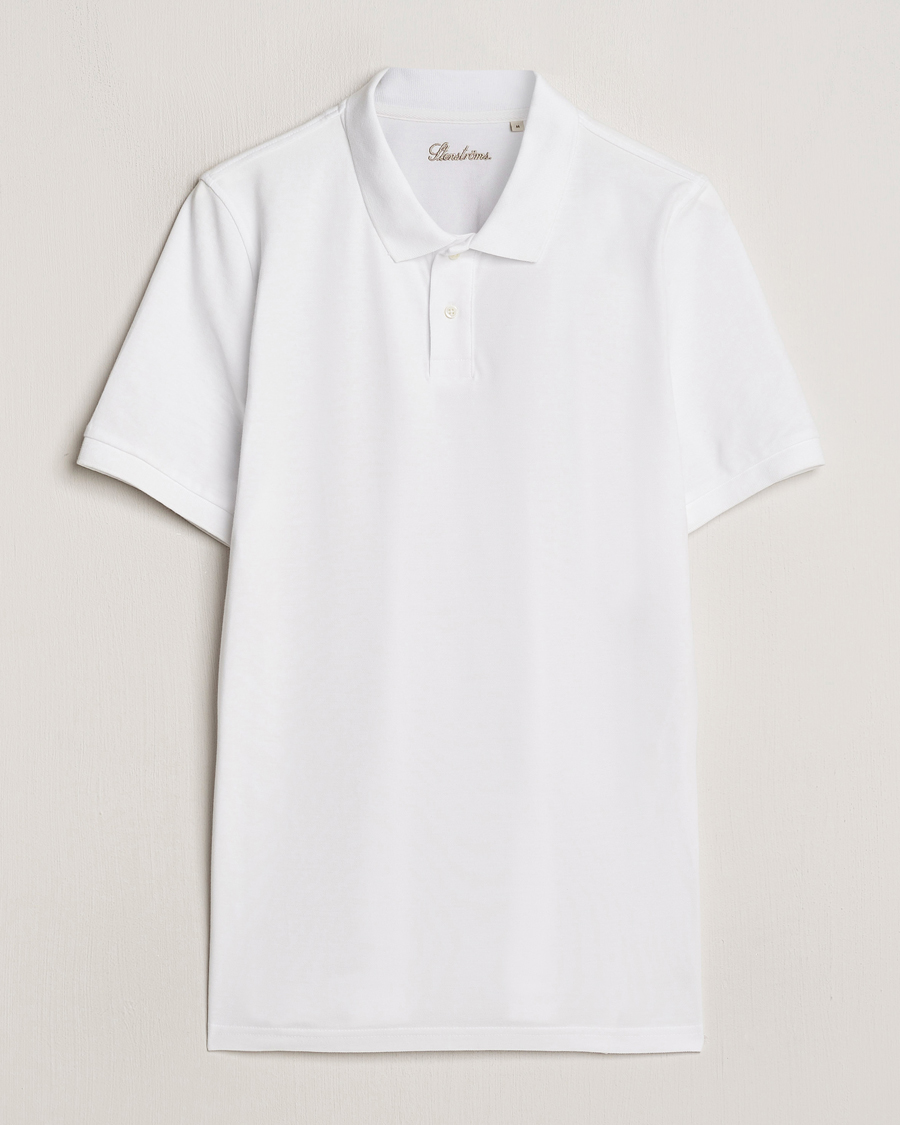 Herre | Polotrøjer | Stenströms | Organic Cotton Piquet Polo Shirt White
