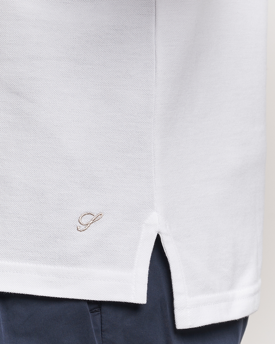 Herre | Polotrøjer | Stenströms | Organic Cotton Piquet Polo Shirt White