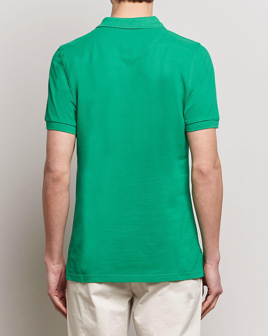 Herre | Polotrøjer | Stenströms | Organic Cotton Piquet Polo Shirt Green