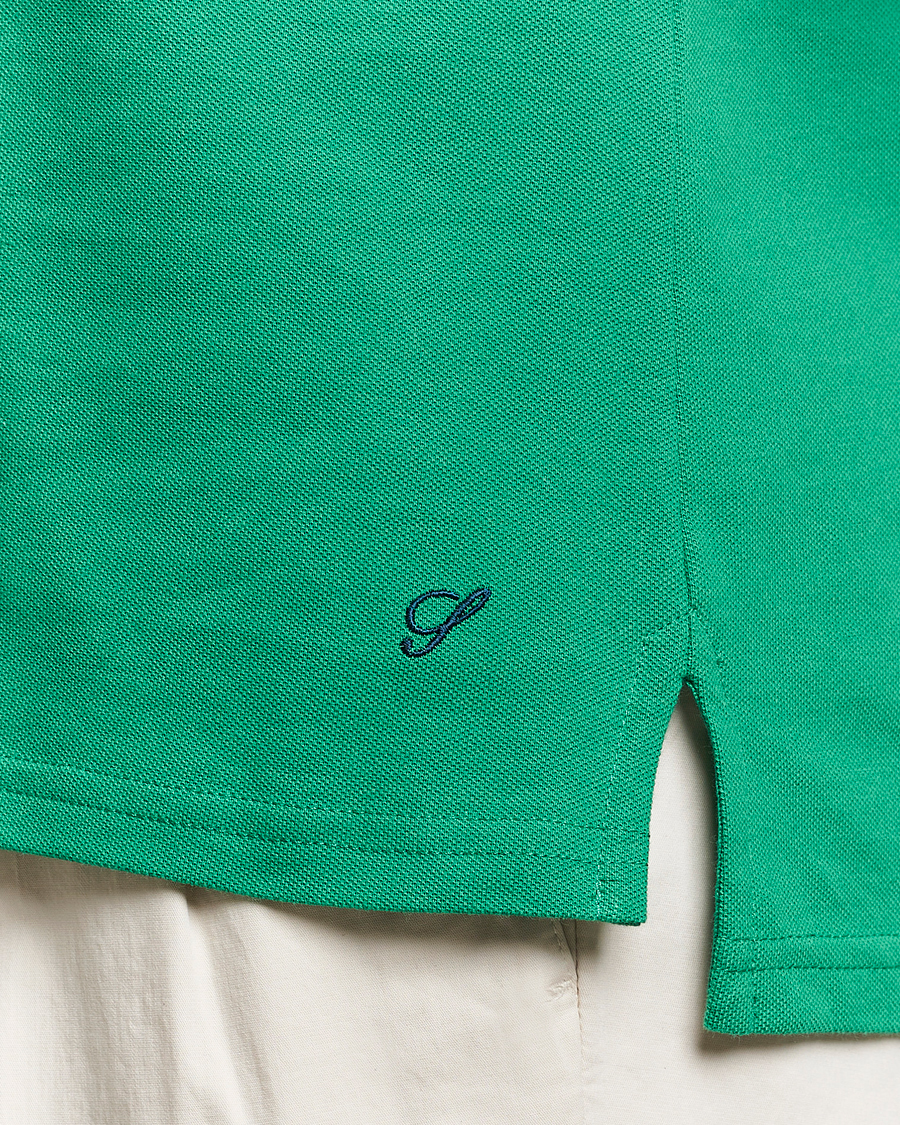 Herre | Polotrøjer | Stenströms | Organic Cotton Piquet Polo Shirt Green