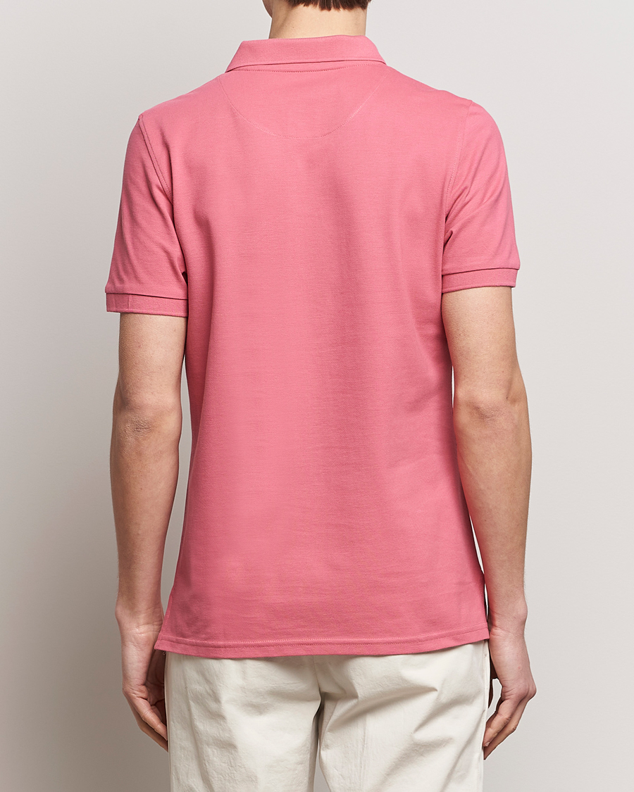 Herre | Polotrøjer | Stenströms | Organic Cotton Piquet Polo Shirt Rasperry