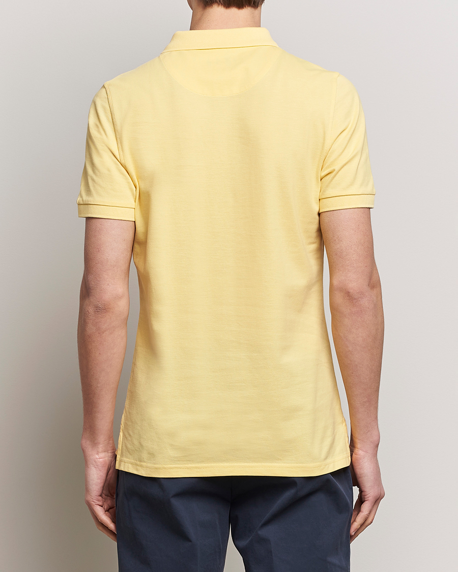 Herre | Polotrøjer | Stenströms | Organic Cotton Piquet Polo Shirt Yellow