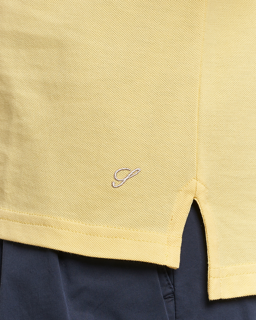 Herre | Polotrøjer | Stenströms | Organic Cotton Piquet Polo Shirt Yellow