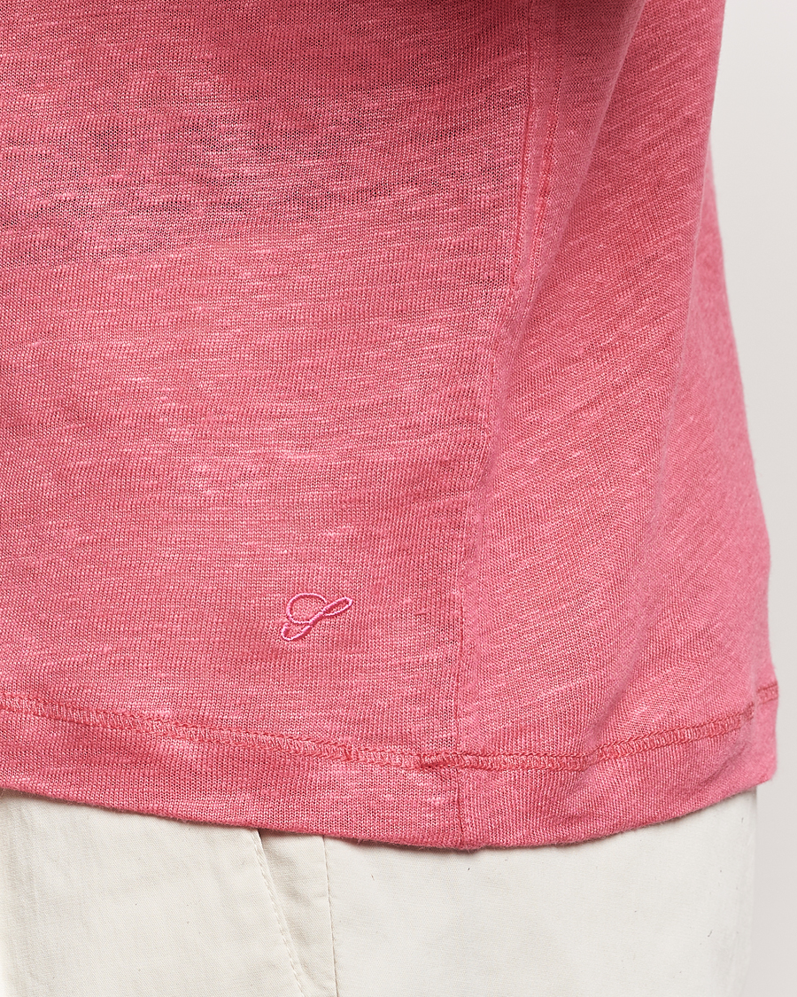 Herre | Polotrøjer | Stenströms | Linen Polo Shirt Rasperry