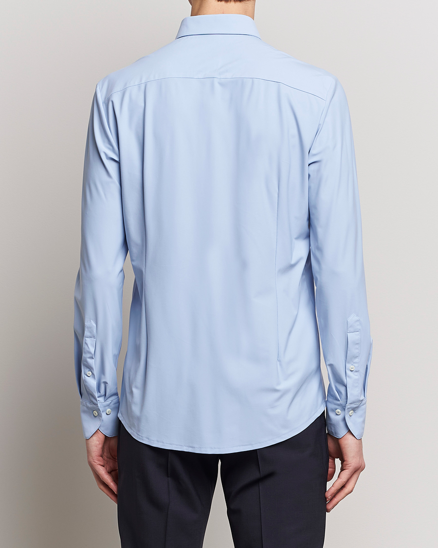 Herre | Skjorter | Stenströms | Slimline Cut Away 4-Way Stretch Shirt Light Blue