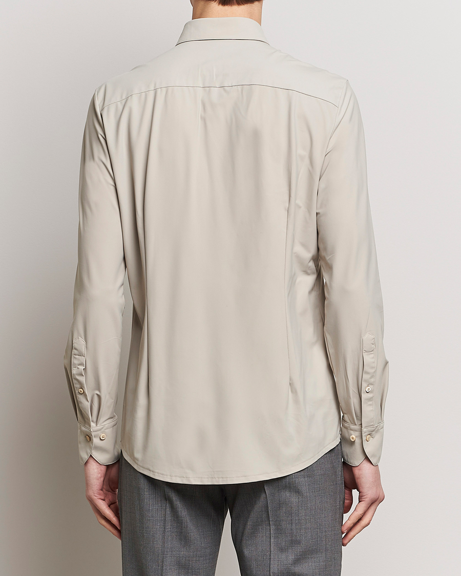 Herre | Skjorter | Stenströms | Slimline Cut Away 4-Way Stretch Shirt Clay