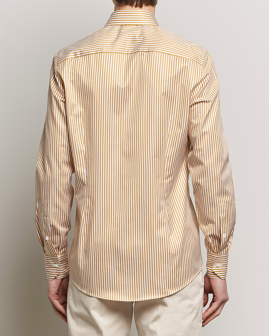 Herre | Skjorter | Stenströms | Slimline Cut Away Striped Shirt Yellow