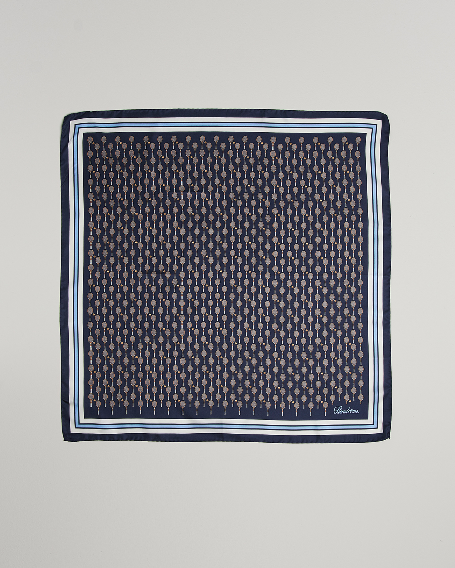 Herre | Stenströms Silk Tennis Bandana Navy | Stenströms | Silk Tennis Bandana Navy