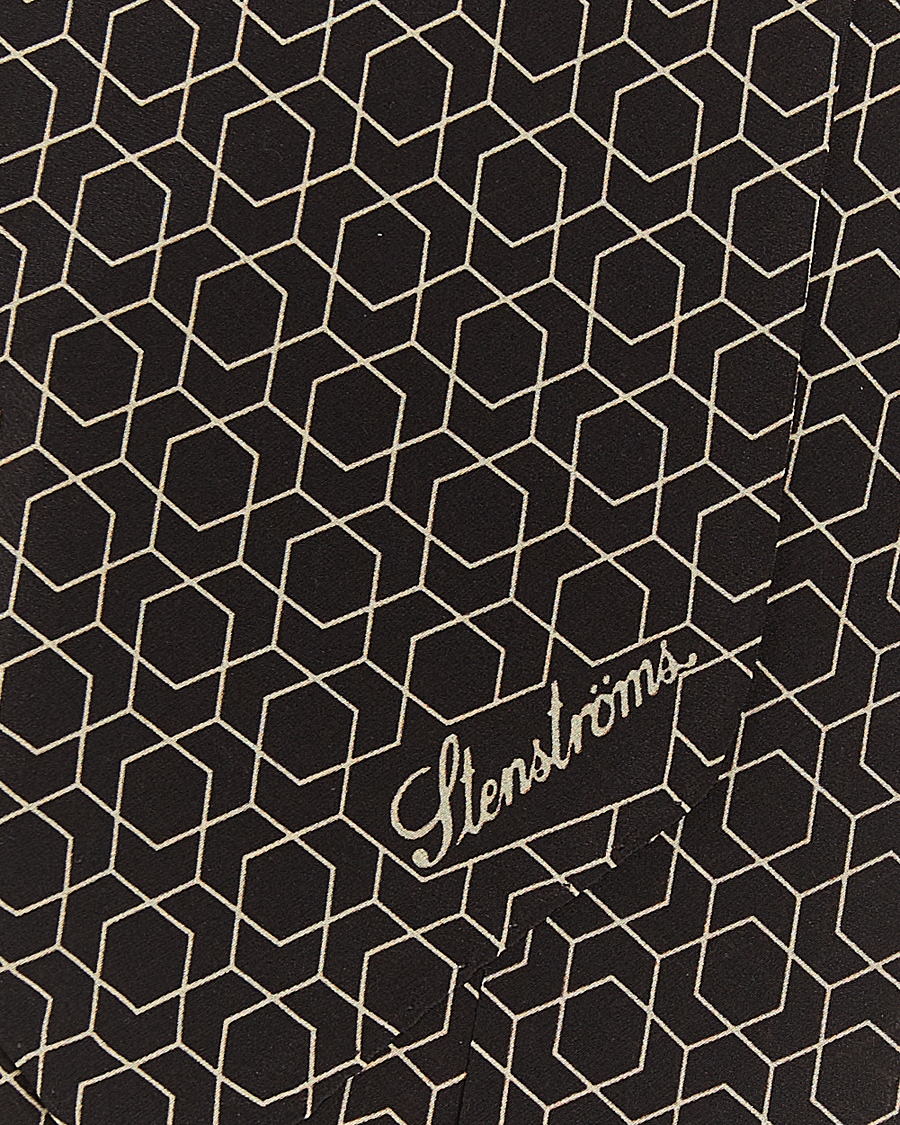 Herre | Stenströms Silk Printed Ascot Brown | Stenströms | Silk Printed Ascot Brown