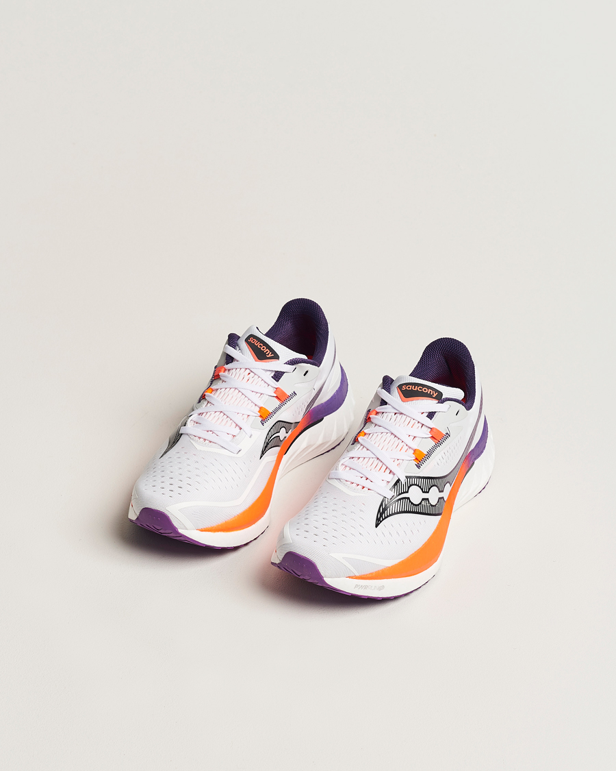 Herre | Hvide sneakers | Saucony | Endorphin Speed 4 White/Vizi Orange