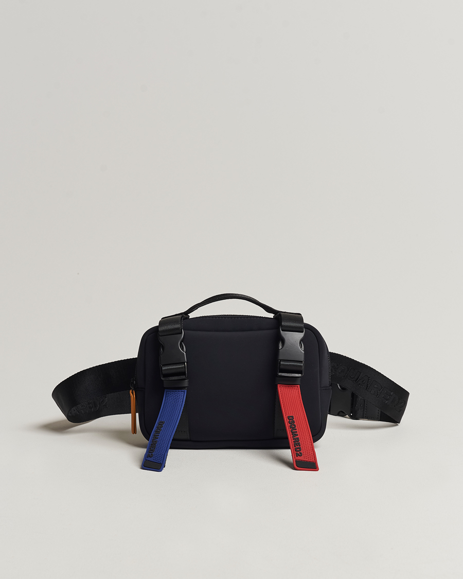 Herre | Dsquared2 Sport Tape Belt Bag Black | Dsquared2 | Sport Tape Belt Bag Black