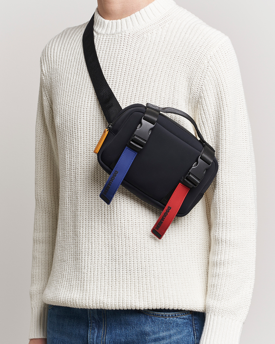 Herre | Dsquared2 Sport Tape Belt Bag Black | Dsquared2 | Sport Tape Belt Bag Black