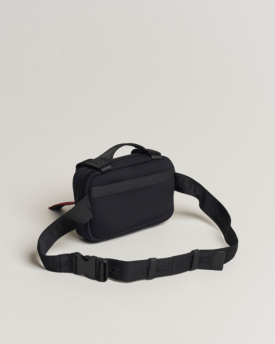 Herre | Dsquared2 Sport Tape Belt Bag Black | Dsquared2 | Sport Tape Belt Bag Black