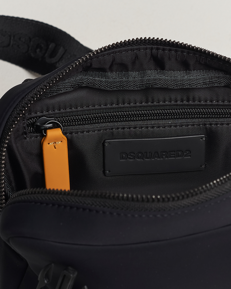 Herre | Dsquared2 Sport Tape Belt Bag Black | Dsquared2 | Sport Tape Belt Bag Black