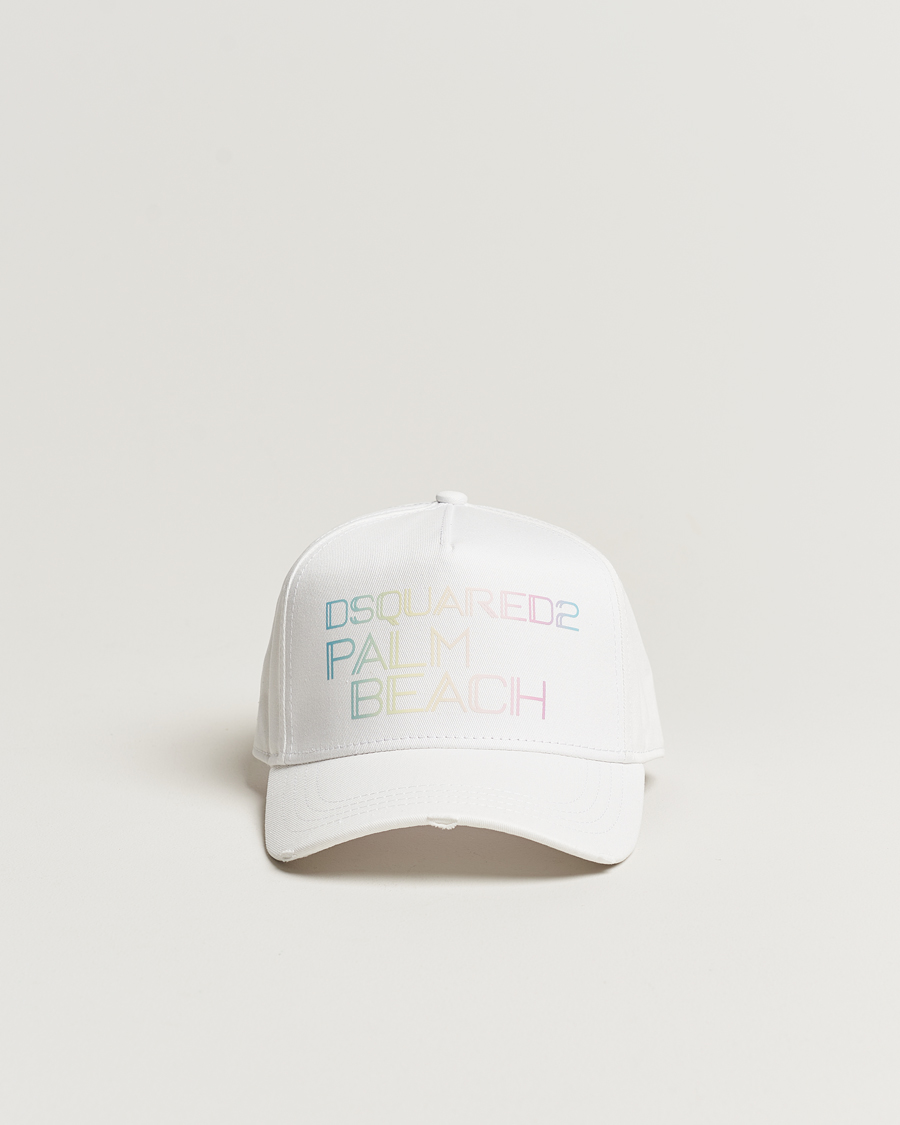Herre | Dsquared2 Palm Beach Baseball Cap White | Dsquared2 | Palm Beach Baseball Cap White