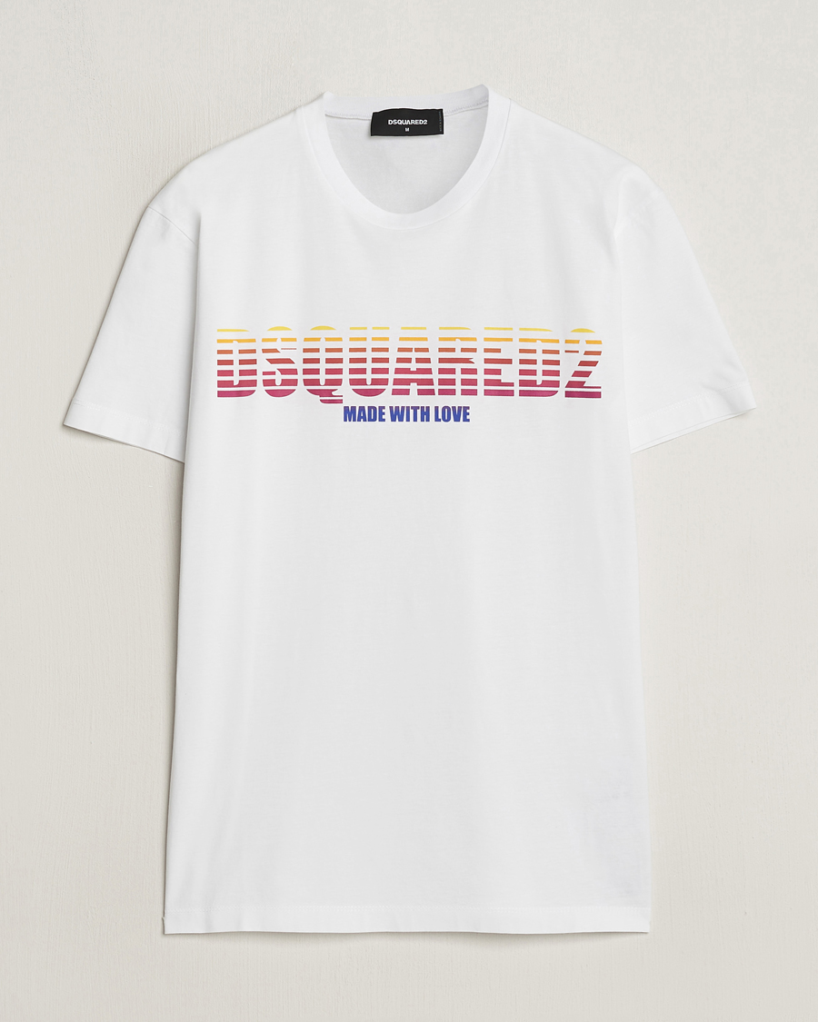 Herre | T-Shirts | Dsquared2 | Cool Fit Crew Neck T-Shirt White
