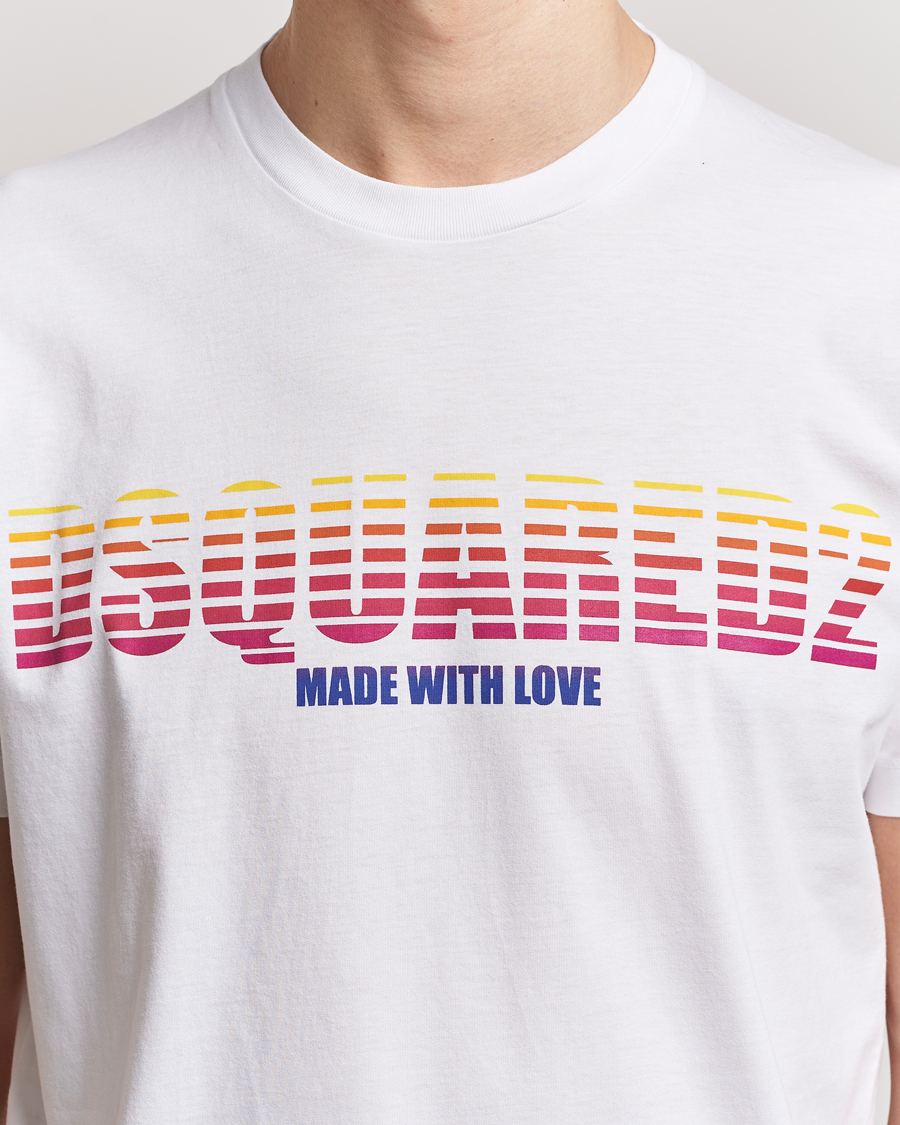 Herre | T-Shirts | Dsquared2 | Cool Fit Crew Neck T-Shirt White