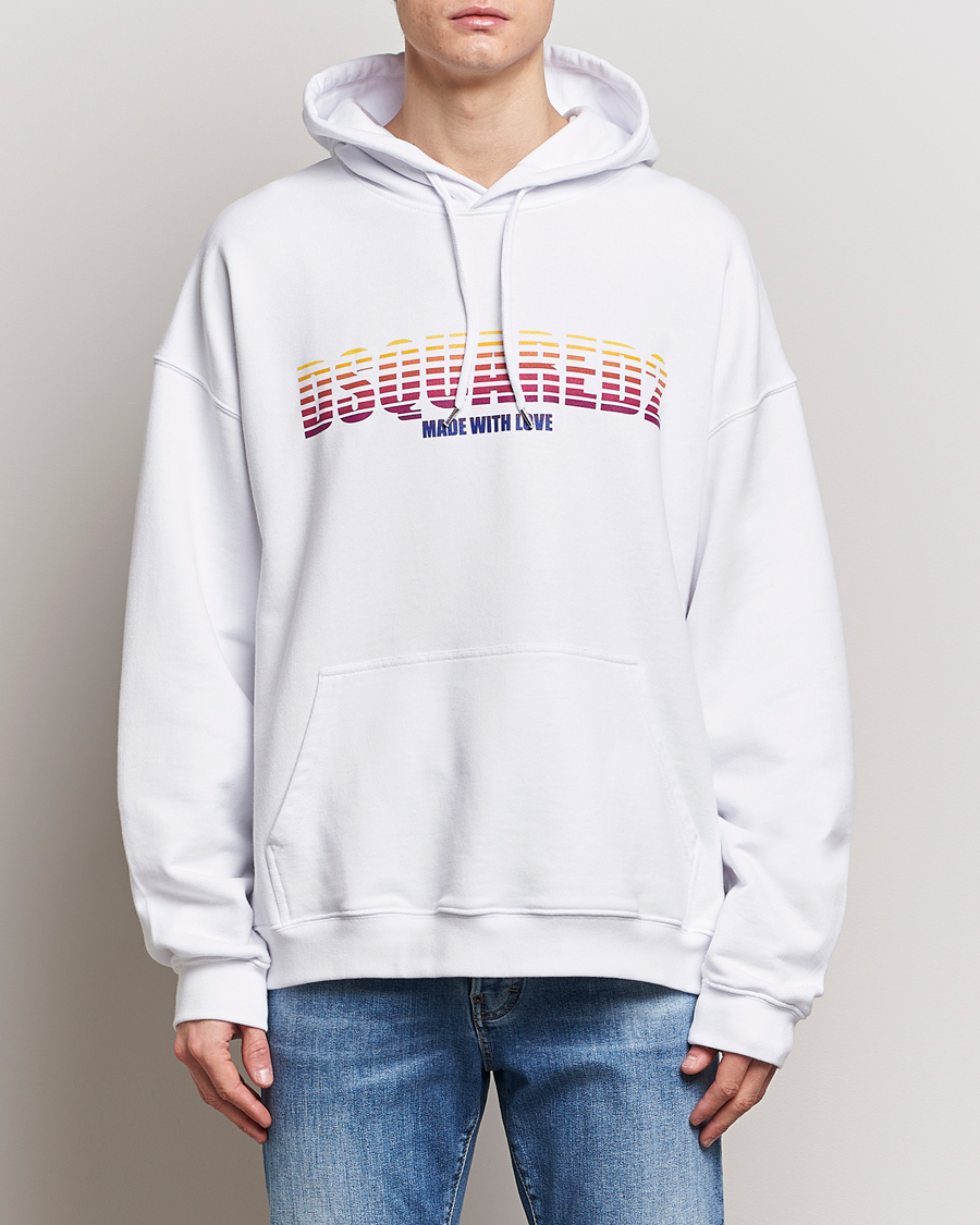 Herre | Dsquared2 | Dsquared2 | Loose Fit Hoodie White