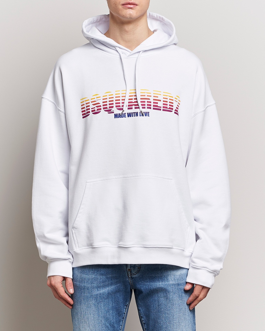 Herre | Udsalg | Dsquared2 | Loose Fit Hoodie White