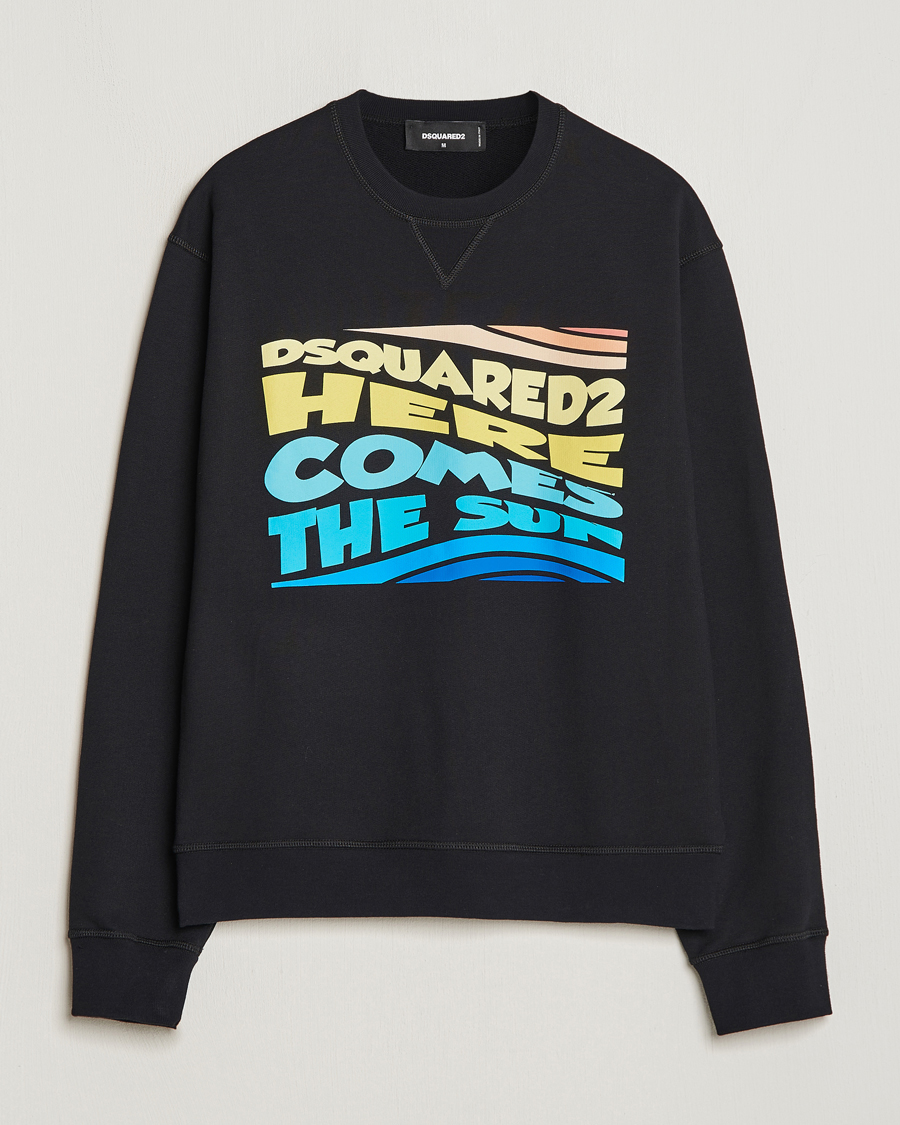 Herre | Trøjer | Dsquared2 | Cool Fit Crew Neck Sweatshirt Black