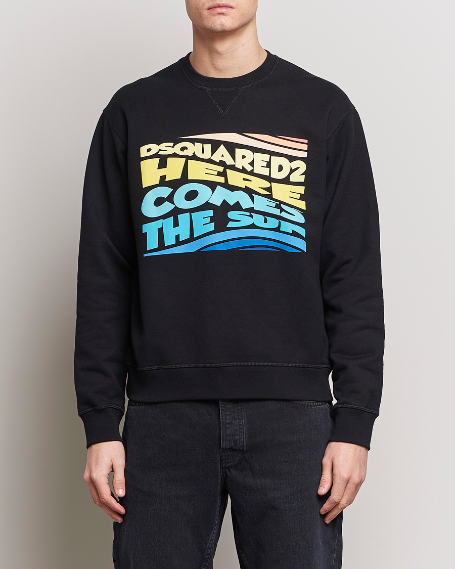 Herre | Trøjer | Dsquared2 | Cool Fit Crew Neck Sweatshirt Black