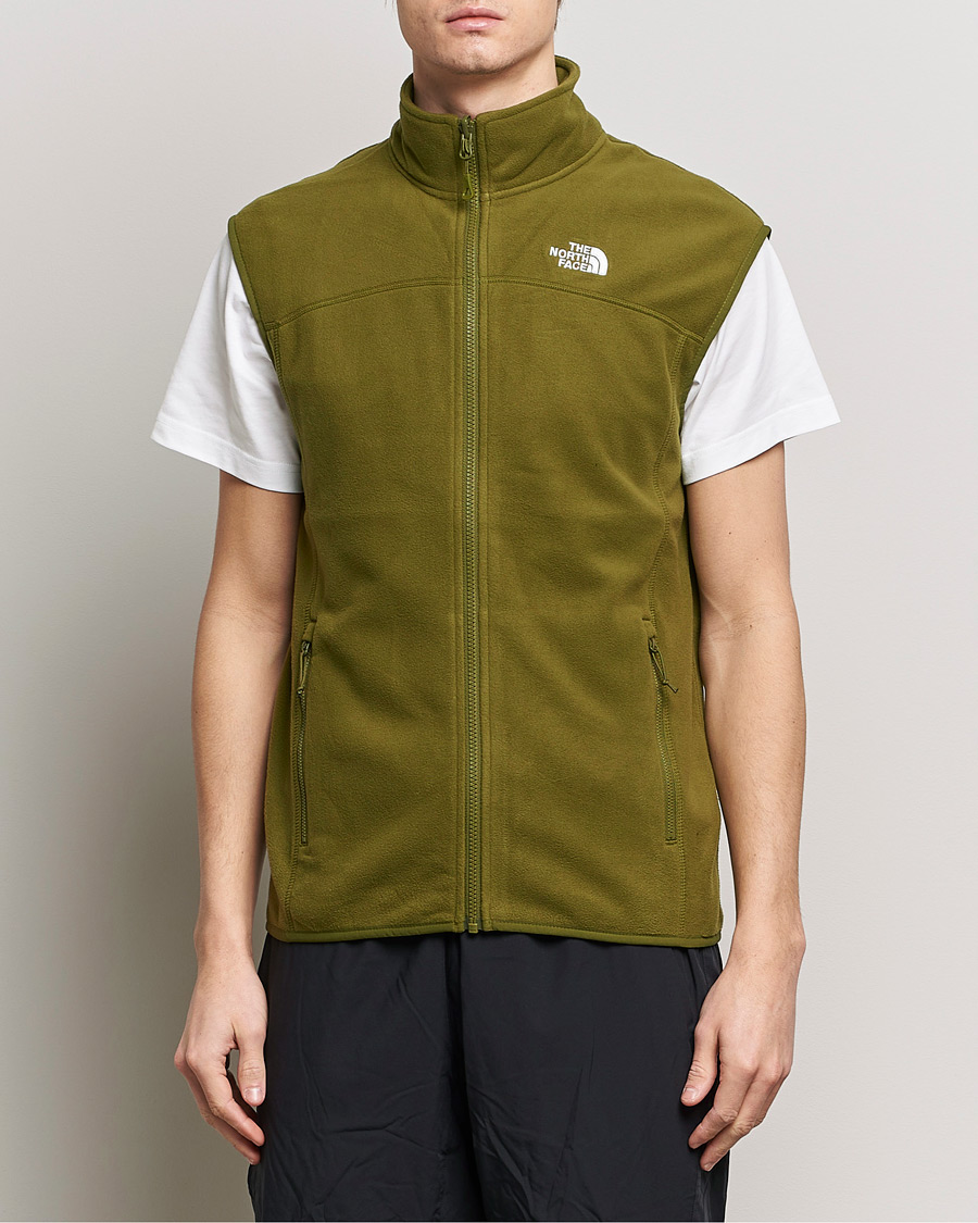 Herre |  | The North Face | Glaicer Fleece Vest New Taupe Green