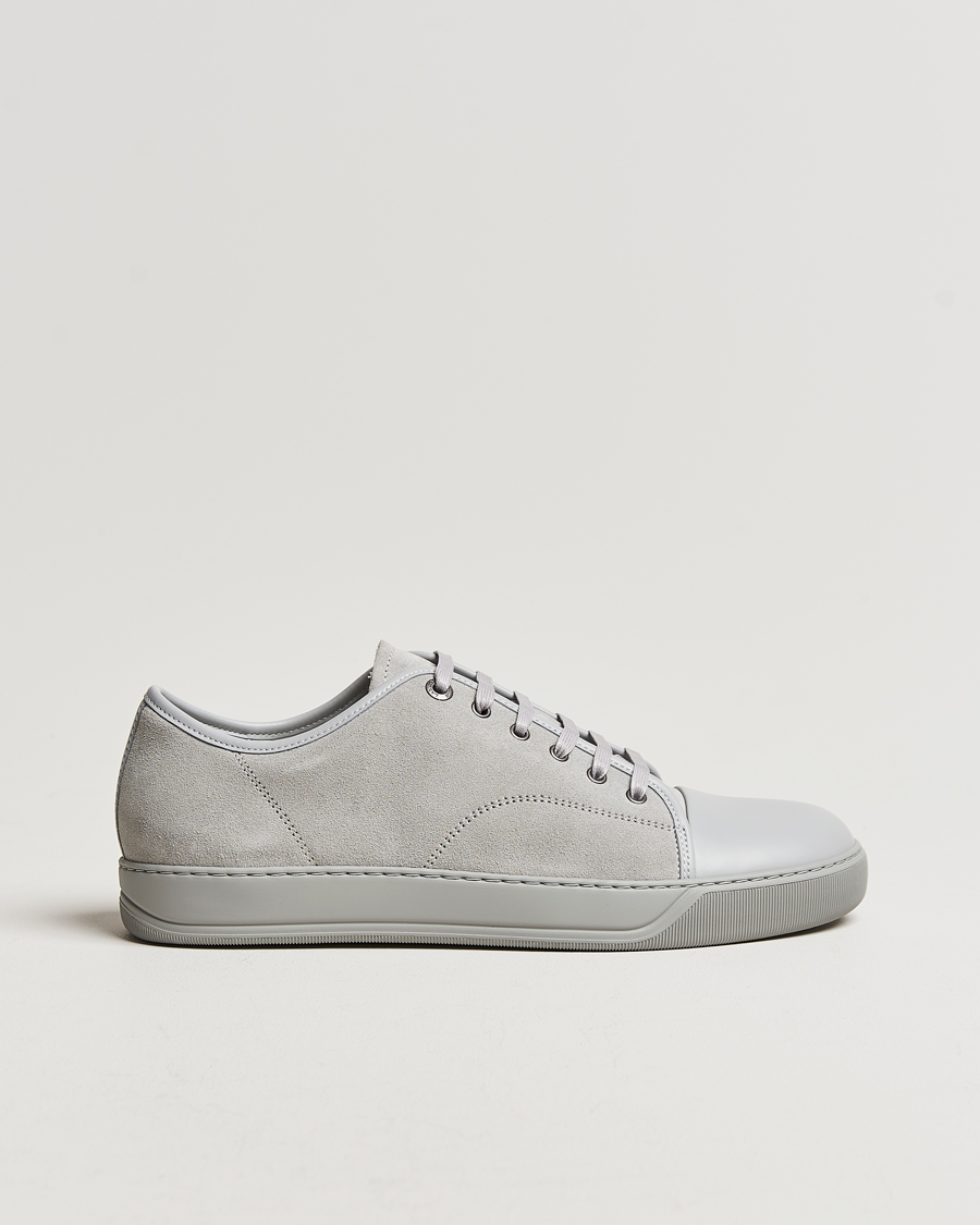 Herre | Lanvin Nappa Cap Toe Sneaker Light Grey | Lanvin | Nappa Cap Toe Sneaker Light Grey