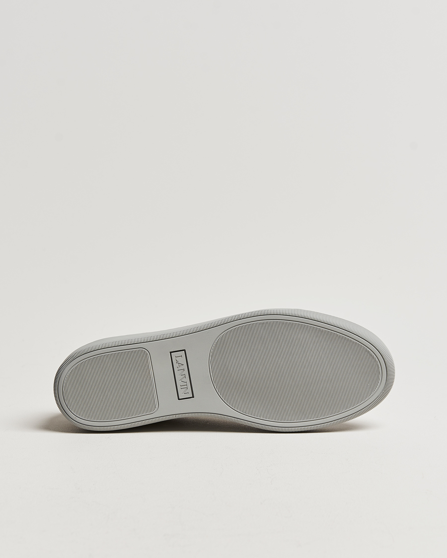 Herre | Lanvin Nappa Cap Toe Sneaker Light Grey | Lanvin | Nappa Cap Toe Sneaker Light Grey