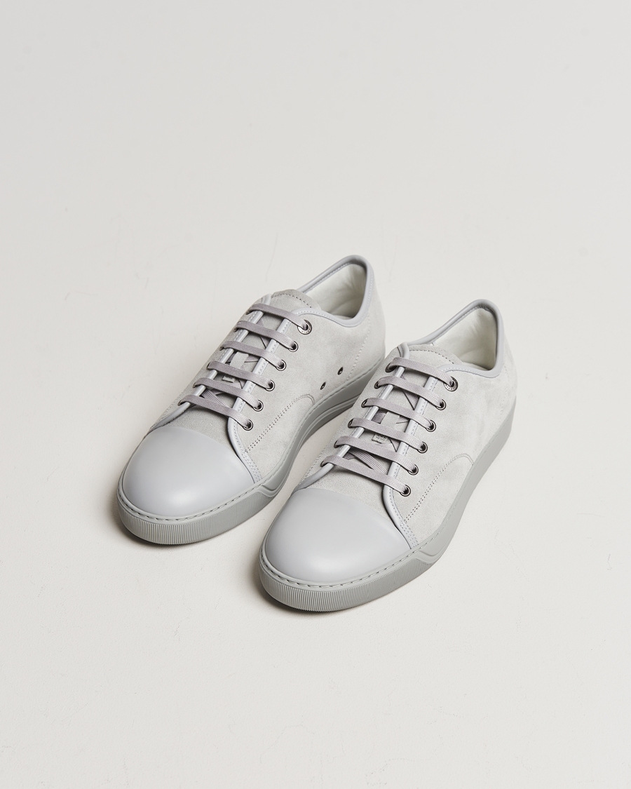 Herre |  | Lanvin | Nappa Cap Toe Sneaker Light Grey