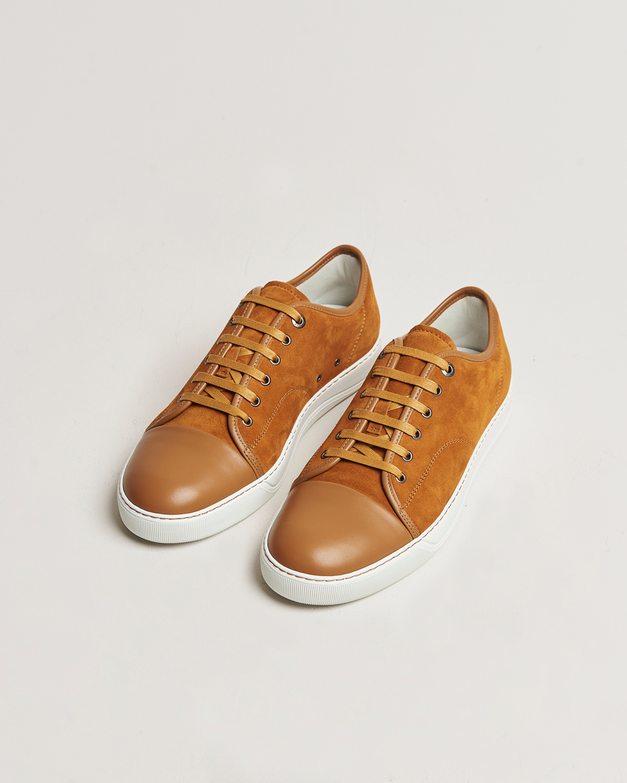 Herre | Sko | Lanvin | Nappa Cap Toe Sneaker Brown