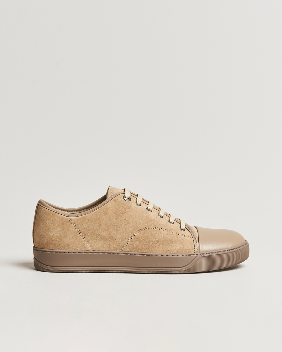 Herre | Lanvin Nappa Cap Toe Sneaker Light Brown | Lanvin | Nappa Cap Toe Sneaker Light Brown