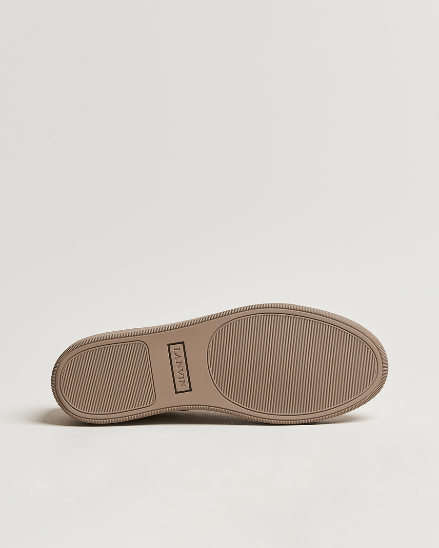 Herre | Lanvin Nappa Cap Toe Sneaker Light Brown | Lanvin | Nappa Cap Toe Sneaker Light Brown