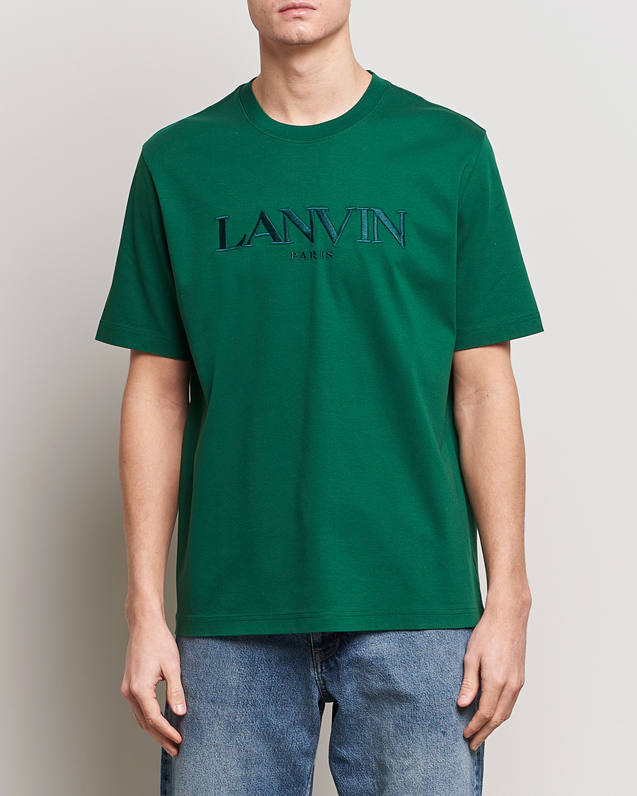 Herre | Loyalitetstilbud | Lanvin | Paris Classic Logo T-Shirt Bottle Green