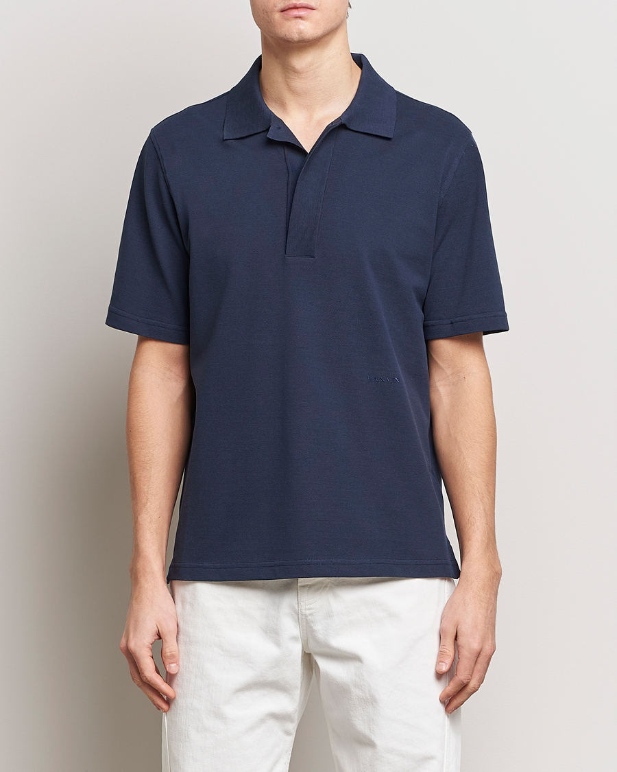 Herre | Kortærmede polotrøjer | Lanvin | Short Sleeve Polo Thunder