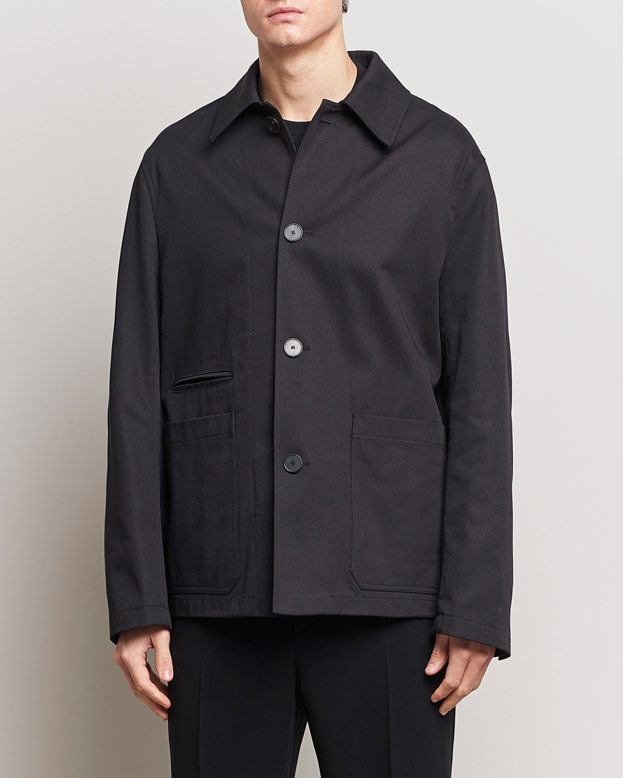 Herre | Moderne jakker | Lanvin | Cotton Work Jacket Black