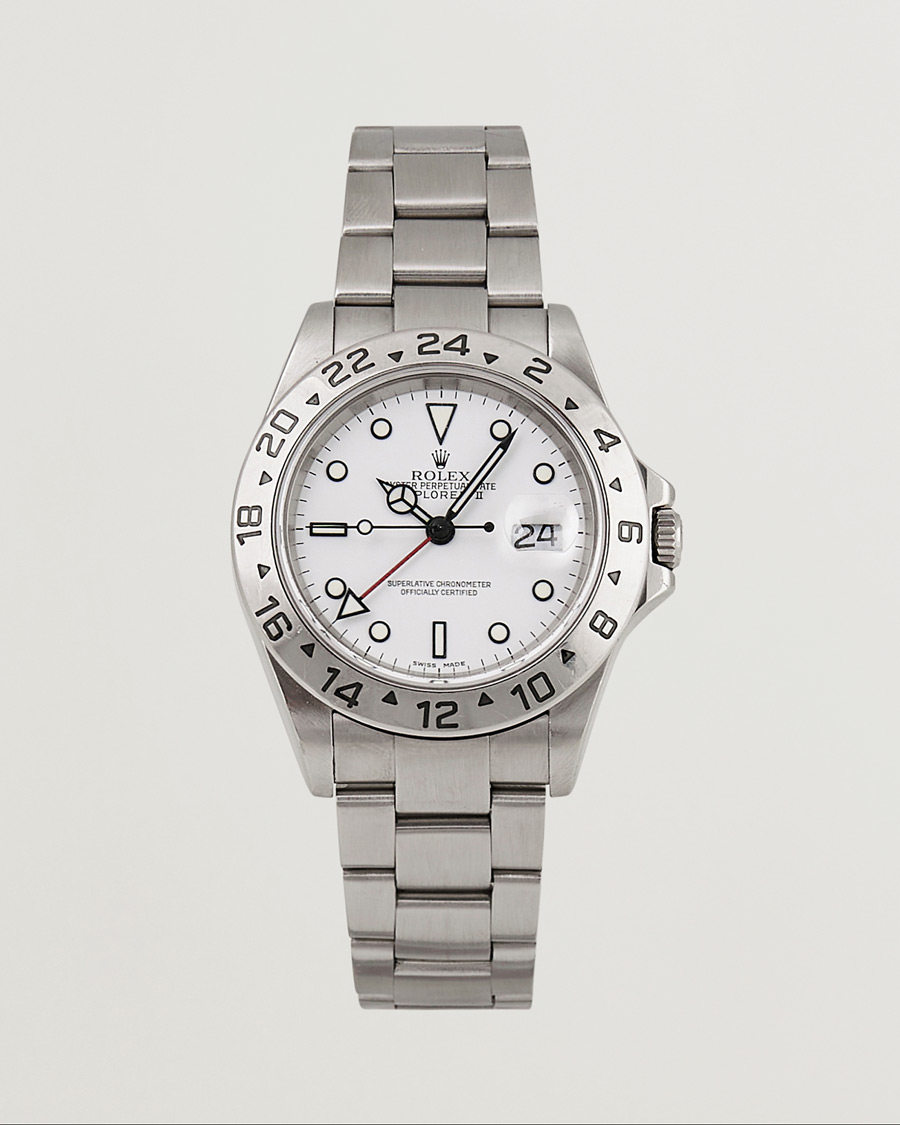 Herre | Rolex Pre-Owned Explorer II 16570 Silver | Rolex Pre-Owned | Explorer II 16570 Silver