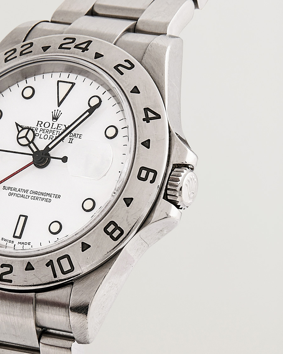 Herre | Rolex Pre-Owned Explorer II 16570 Silver | Rolex Pre-Owned | Explorer II 16570 Silver