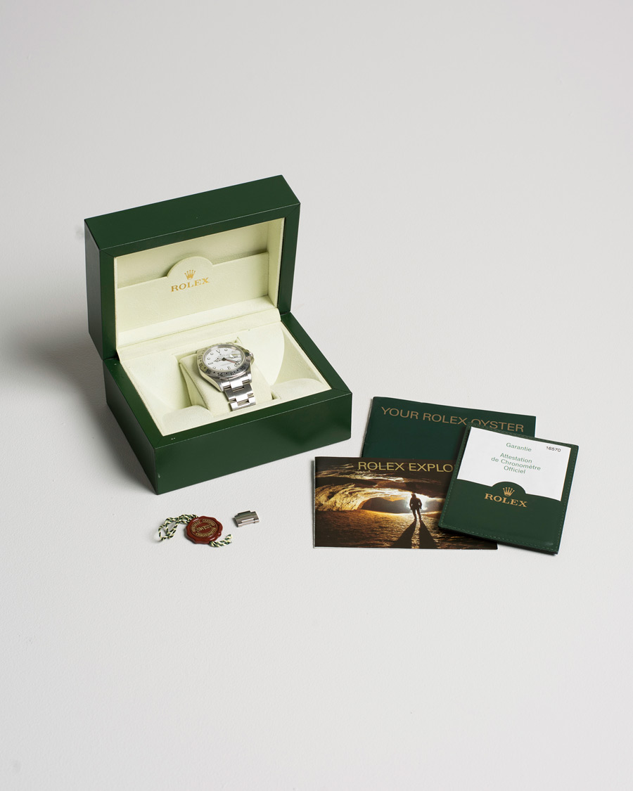 Herre | Rolex Pre-Owned Explorer II 16570 Silver | Rolex Pre-Owned | Explorer II 16570 Silver