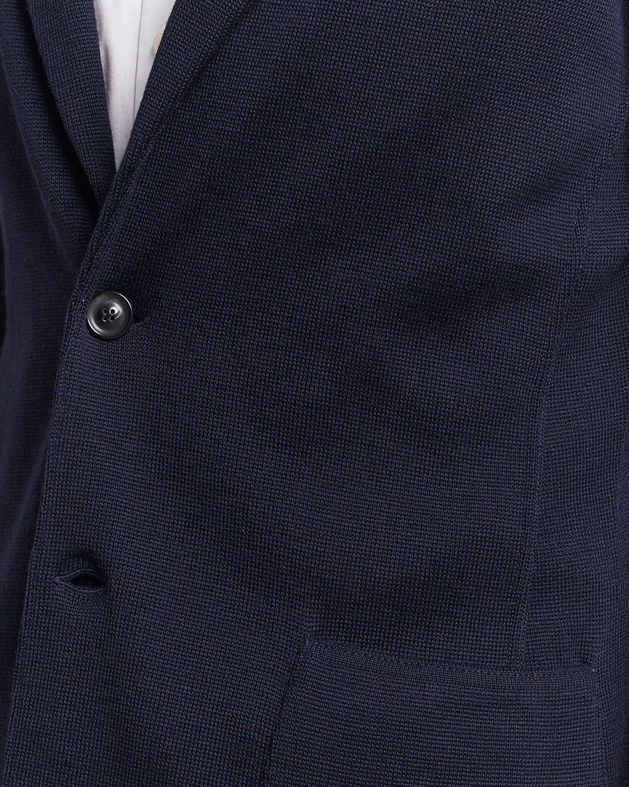 Herre | Blazere & jakker | Lardini | Knitted Wool Blazer Navy