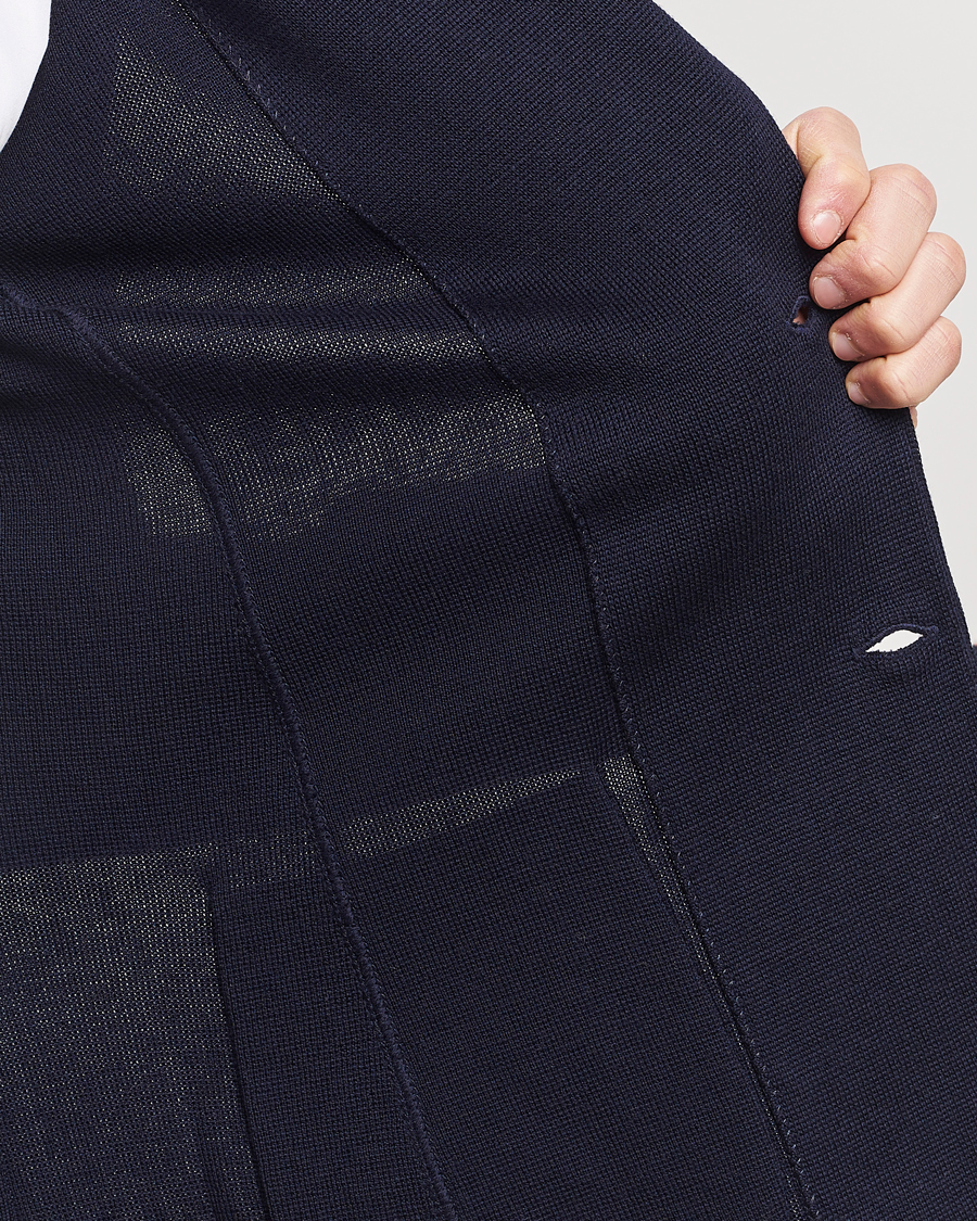 Herre | Blazere & jakker | Lardini | Knitted Wool Blazer Navy