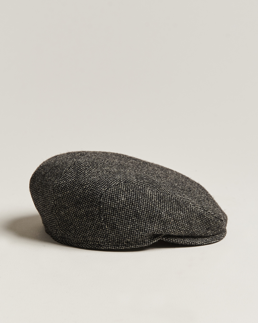 Herre | Hatte & kasketter | Wigéns | Ivy Slim Donegal Wool Dark Grey