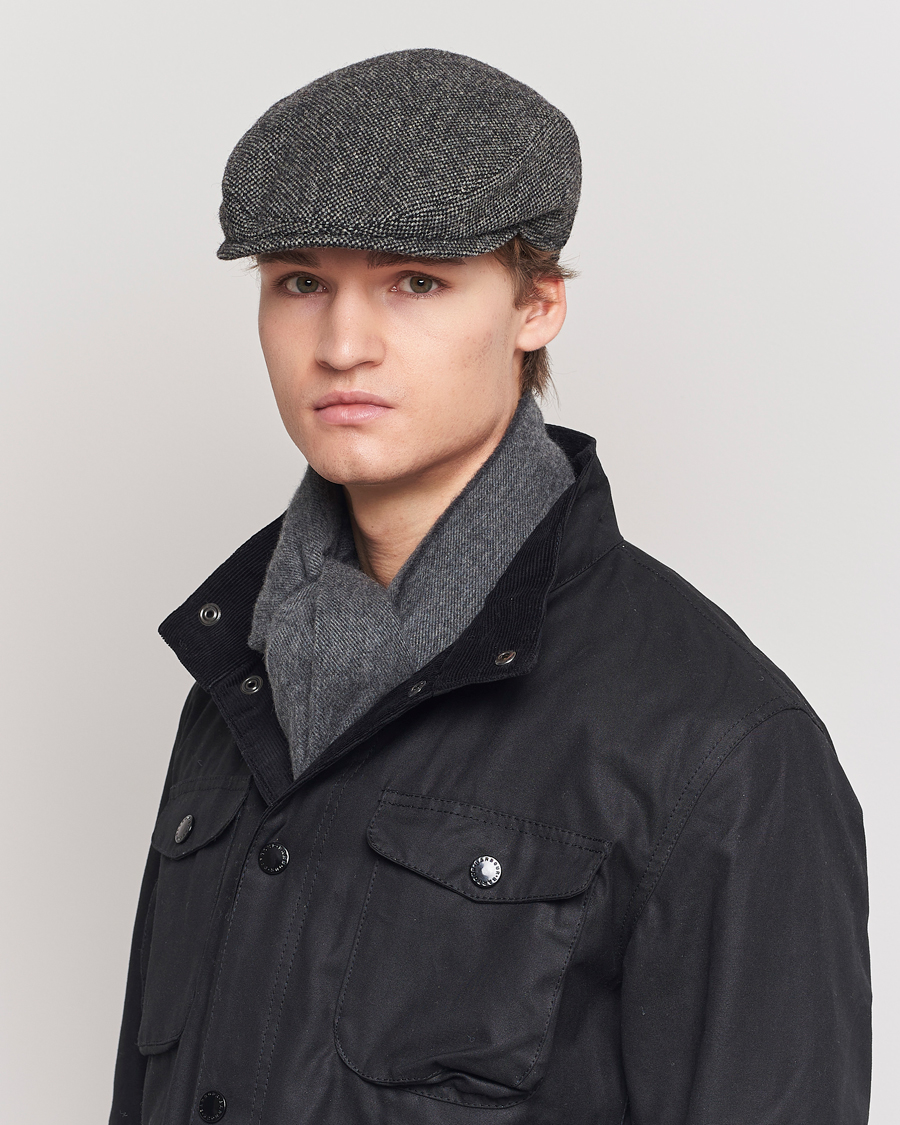 Herre | Hatte & kasketter | Wigéns | Ivy Slim Donegal Wool Dark Grey