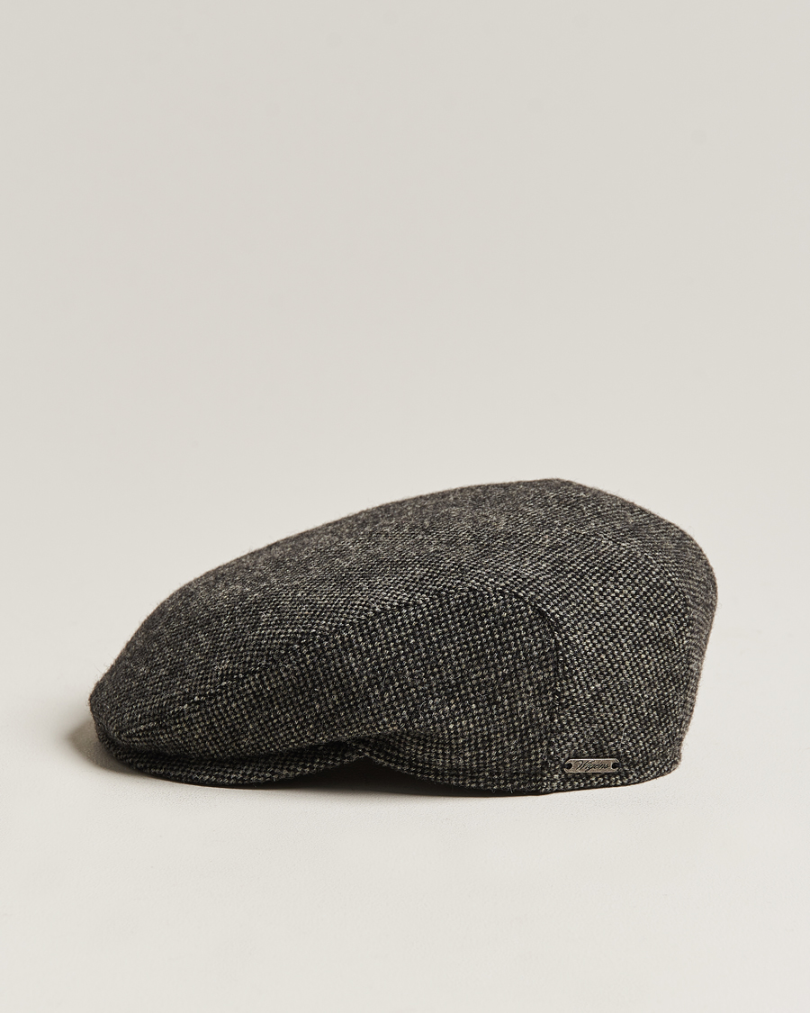 Herre | Hatte & kasketter | Wigéns | Ivy Slim Donegal Wool Dark Grey